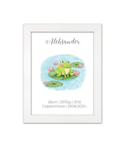 Metryczka dla dziecka z personalizacją