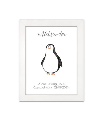 Metryczka dla dziecka z personalizacją