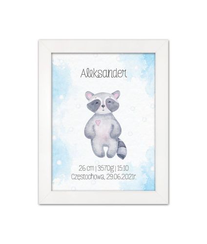 Metryczka dla dziecka z personalizacją