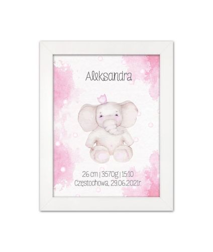 Metryczka dla dziecka z personalizacją