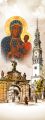 Baner religijny Matka Boża Częstochowska - 75x200 cm