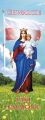 Baner religijny Najświętsza Maryja Panna "Chwalcie łąki umajone" - 75x200 cm