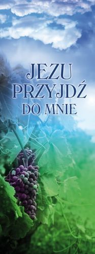 Baner na I Komunię Świętą "Jezu przyjdź do mnie" 75x200 cm