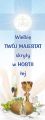 Baner na I Komunię Świętą "Wielbię Twój majestat skryty w Hostii tej" 75x200 cm