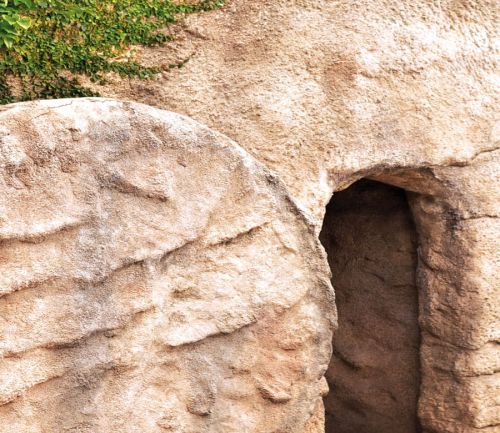 Tło do Grobu Pańskiego, odsłonięty grób 150x130cm