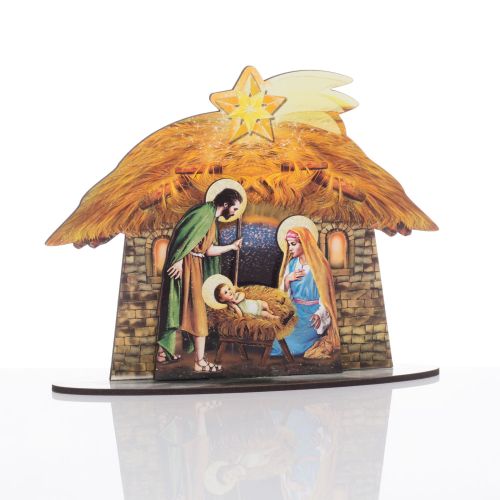 Ozdoba Bożonarodzeniowa - Szopka 18 cm