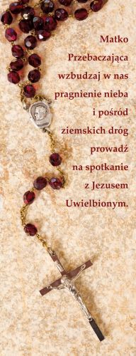 Baner na Różaniec "Matko przebaczająca.." 50x130 cm