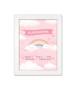 Metryczka dla dziecka z personalizacją