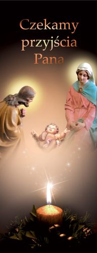 Baner na Boże Narodzenie "Czekamy przyjścia Pana" 50x130 cm