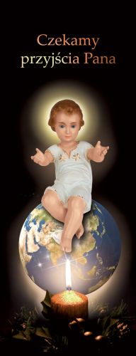 Baner na Boże Narodzenie "Czekamy przyjścia Pana" 50x130 cm