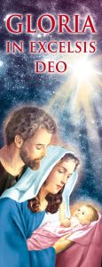 Baner na Boże Narodzenie, "Gloria in Excelsis Deo" 50x130 cm