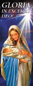 Baner na Boże Narodzenie, "Gloria in Excelsis Deo" 50x130 cm