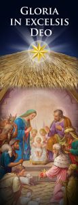 Baner na Boże Narodzenie, "Gloria in Excelsis Deo" 50x130 cm