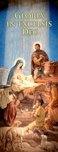 Baner na Boże Narodzenie, "Gloria in Excelsis Deo" 50x130 cm