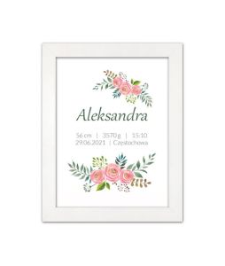 Metryczka dla dziecka z personalizacją