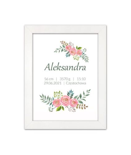 Metryczka dla dziecka z personalizacją