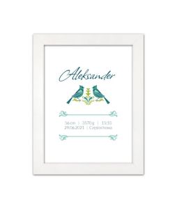 Metryczka dla dziecka z personalizacją