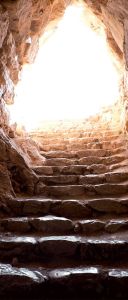 Tło do Grobu Pańskiego, widok z grobu 120x200cm