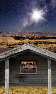 Tło do szopki, Gwiazda Betlejemska 150/250cm