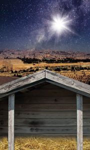 Tło do szopki, Gwiazda Betlejemska 150/250cm