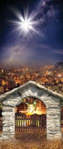 Tło do szopki, Gwiazda Betlejemska 150/350cm