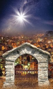 Tło do szopki, Gwiazda Betlejemska 150/250cm