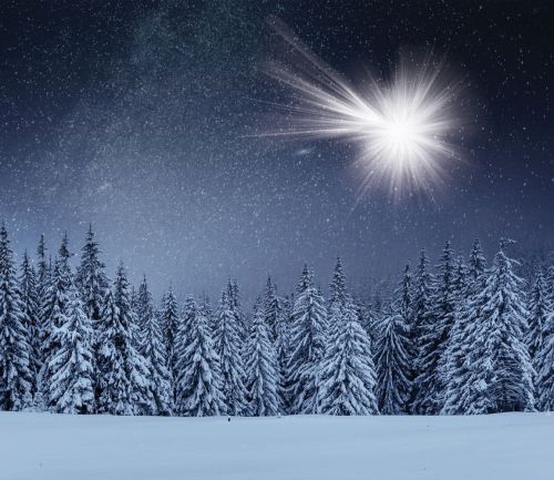 Tło do szopki, Gwiazda Betlejemska 150/130cm