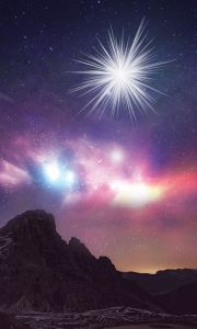 Tło do szopki, Gwiazda Betlejemska 150/250cm