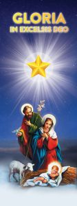 Baner na Boże Narodzenie, "Gloria in Excelsis Deo" 75x200 cm