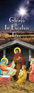 Baner na Boże Narodzenie, "Gloria in Excelsis Deo" 75x200 cm