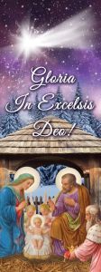 Baner na Boże Narodzenie, "Gloria in Excelsis Deo" 75x200 cm