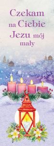 Baner na Boże Narodzenie, "Czekam na Ciebie Jezu"  75x200 cm