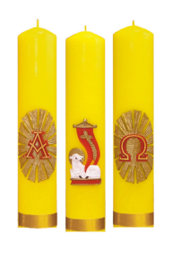 Zestaw świec na Wielkanoc - Baranek Boży