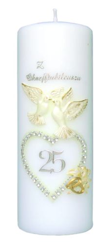 Świeca na Rocznicę Ślubu,  25 lat