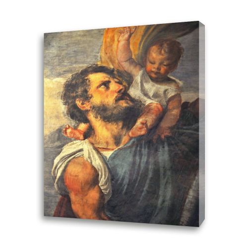 Obraz religijny na płótnie Święty Krzysztof