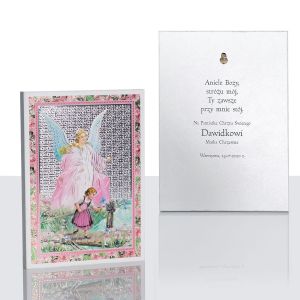 Anioł Stróż pamiątka Chrztu Świętego, dedykacja