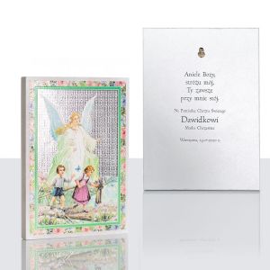 Anioł Stróż pamiątka Chrztu Świętego, dedykacja