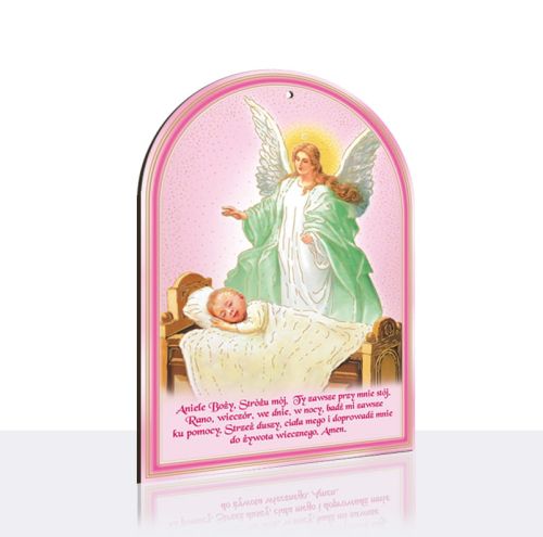 Obrazek religijny Anioł Stróż, modlitwa