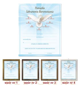 Pamiątka Bierzmowania w ramce - Duch Święty