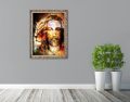 Obraz religijny na płótnie Jezus Chrystus w ramie ornamentowej