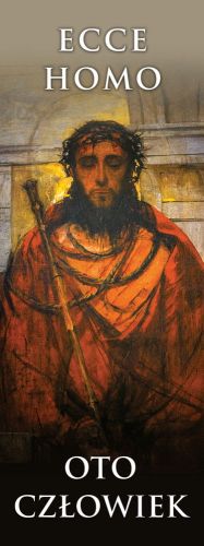 Baner na Wielki Post "Ecce Homo - Oto Człowiek" 75x200cm
