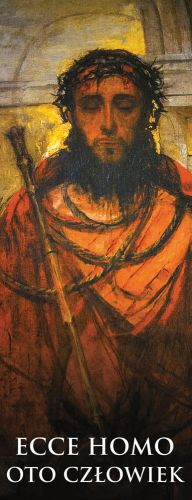 Baner na Wielki Post "Ecce Homo - Oto Człowiek" 50x130 cm
