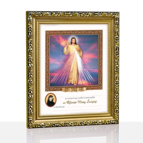 Pamiątka Pierwszej Komunii Świętej - Jezu Ufam Tobie, Święta Faustyna