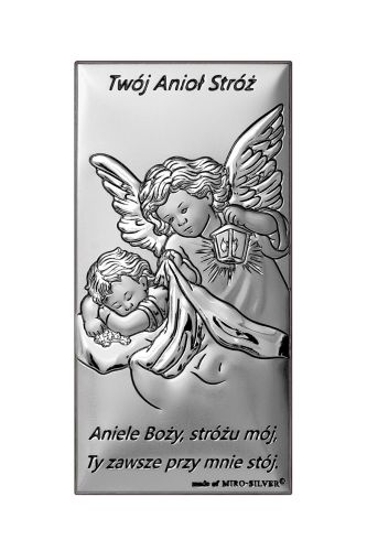 Srebrny obrazek "Twój Anioł Stróż"