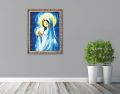Obraz religijny na płótnie Matka Boża z Dzieciątkiem Jezus- rama ornament
