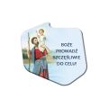 Święty Krzysztof plakietka samochodowa - samoprzylepna