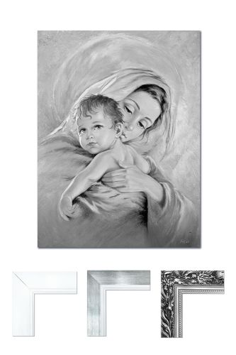 Obraz Matka Boża z Dzieciątkiem Jezus rama
