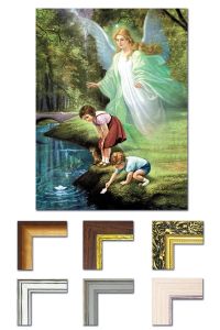 Obrazek religijny z Aniołem Stróżem
