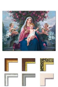 Obraz Matka Boża z Dzieciątkiem Jezus i aniołami
