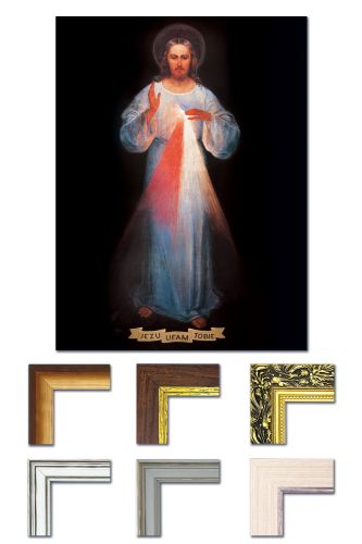Obraz Jezus Miłosierny - Jezu Ufam Tobie rama